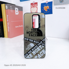Ốp Oppo A5 2020/A9 2020 tráng bạc The North Face nút bạc