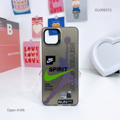 Ốp Oppo A16k tráng bạc Spirit nút bạc