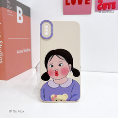 Ốp IP Xs Max dẻo cô gái áo tím chu môi