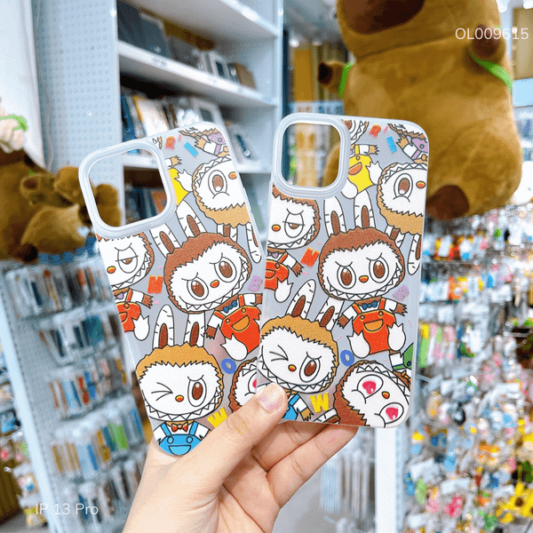 Ốp IP 13 Pro dẻo nhám in Labubu Yếm nhiều màu