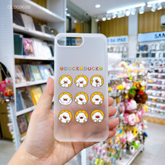 Ốp IP 7+/8+ dẻo 9 icon Duck Duck viền nhám