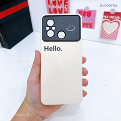 Ốp Redmi 12C dẻo kem Hello phối camera