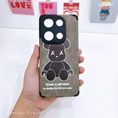 Ốp Redmi Note 13 Pro 4G giả da lộn Bearbrick