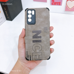Ốp Reno 6 5G giả da lộn Nice