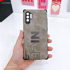 Ốp SS Note 10+ giả da lộn Nice