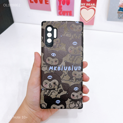 Ốp SS Note 10+ giả da lộn Kuromi MKbiubiu