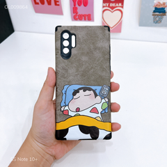 Ốp SS Note 10+ giả da lộn Kushin ngủ