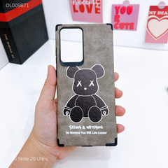 Ốp SS Note 20 Ultra giả da lộn Bearbrick