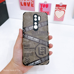 Ốp Redmi Note 8 Pro giả da lộn Clot Family