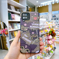 Ốp SS A12 giả da lộn Kuromi tím