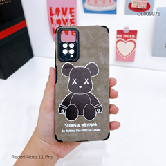 Ốp Redmi Note 11 Pro giả da lộn Bearbrick