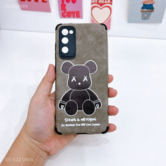 Ốp SS S22 Ultra giả da lộn Bearbrick