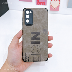 Ốp SS S24 Ultra giả da lộn Nice