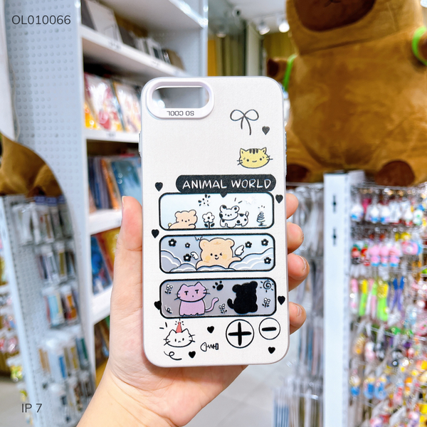 Ốp IP 7 tráng bạc khung hình Animal World