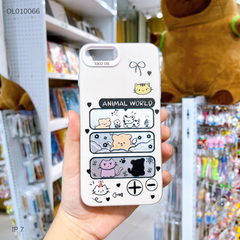 Ốp IP 7 tráng bạc khung hình Animal World