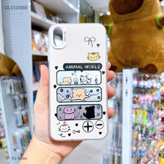 Ốp IP Xs Max tráng bạc khung hình Animal World