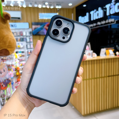 Ốp IP 15 Pro Max Likgus Panzer nhám viền màu