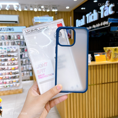 Ốp IP 15 Pro Max Likgus Panzer nhám viền màu