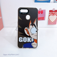 Ốp Oppo A5s/F9/A12/A7 lưng cứng Goku nút bạc