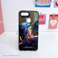 Ốp Oppo A5s/F9/A12/A7 lưng cứng Zoro nút bạc