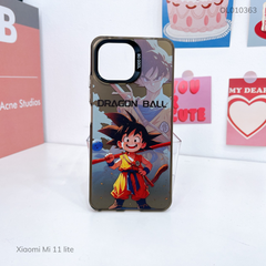 Ốp Xiaomi Mi 11 lite lưng cứng Dragon Ball viền đen nút bạc