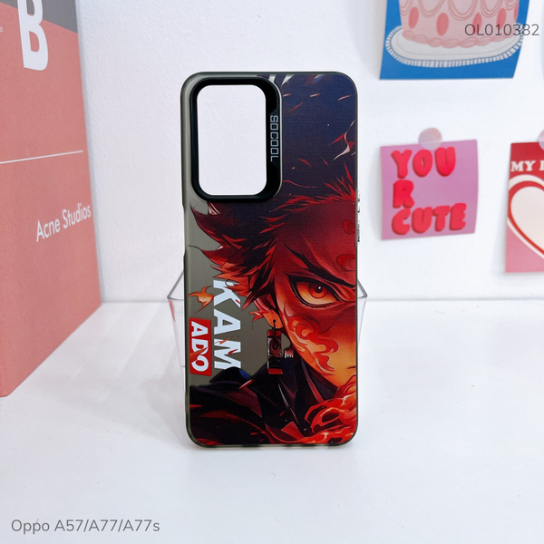Ốp Oppo A57/A77/A77s lưng cứng Kamado nút bạc