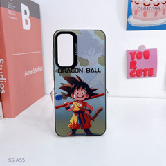 Ốp SS A55 lưng cứng Dragon Ball viền đen nút bạc