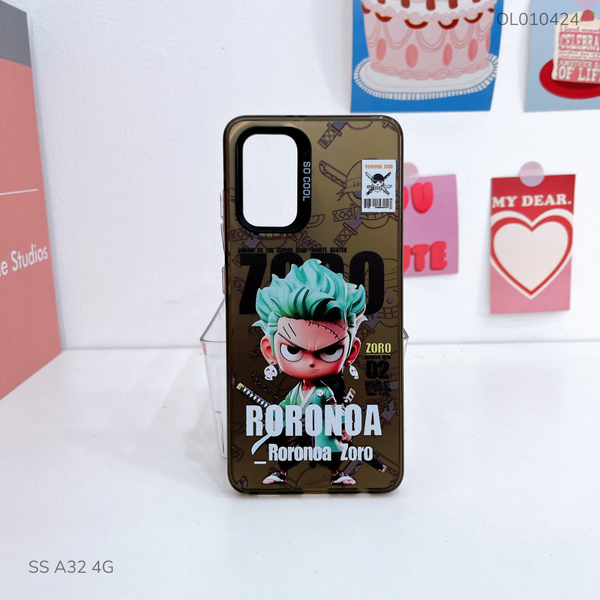 Ốp SS A32 4G lưng cứng Roronoa viền đen nút bạc
