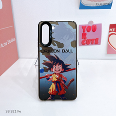 Ốp SS S21 Fe lưng cứng Dragon Ball viền đen nút bạc
