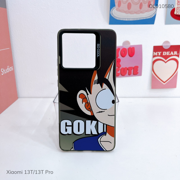 Ốp Xiaomi 13T/13T Pro lưng cứng Goku nút bạc