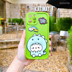 Ốp IP 14 Pro Max dẻo Khủng long I'm So Cool viền nổi