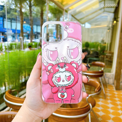 Ốp IP 13 Pro sóng bạc Labubu đội Lotso