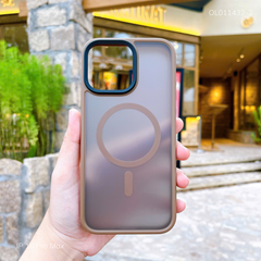 Ốp IP 16 Pro Max Likgus nhám Tuan Magsafe viền màu