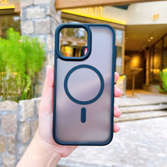 Ốp IP 16 Pro Max Likgus nhám Tuan Magsafe viền màu