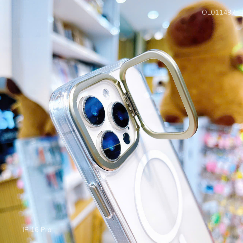 Ốp IP 16 Pro Likgus Stable Magsafe giá đỡ camera