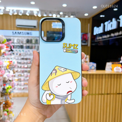 Ốp IP 11 6.1 lưng cứng Thỏ bảy màu nón lá