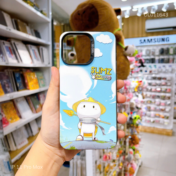 Ốp IP 11 Pro Max lưng cứng Thỏ bảy màu cầm gậy
