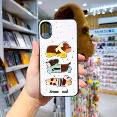 Ốp IP X lưng cứng in 3 cún nằm
