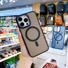 Ốp IP 11 Pro Max nhám Magsafe vân viền camera