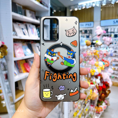 Ốp Oppo A54 nhám bạc Fighting