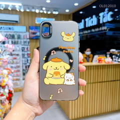 Ốp IP X nhám bạc Cún vàng