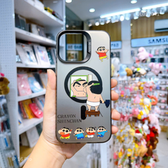 Ốp IP 16 Pro nhám bạc Shin chải tóc