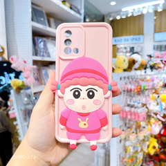 Ốp Oppo A74/A95 silicon hình Shin nổi