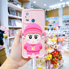 Ốp Redmi 12C silicon hình Shin nổi