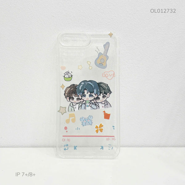 Ốp IP 7+/8+ dẻo trong in 3 hình Anime nam