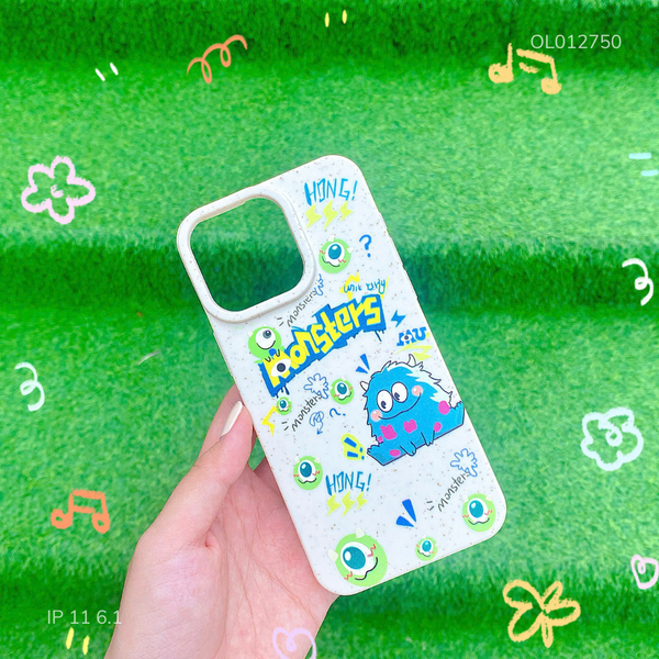 Ốp IP 11 6.1 dẻo lúa mì hình Monsters