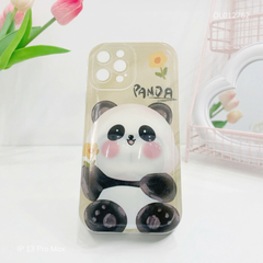 Ốp IP 13 Pro Max dẻo Panda má phồng