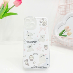 Ốp IP 14 Plus dẻo hình Gấu/Voi trong