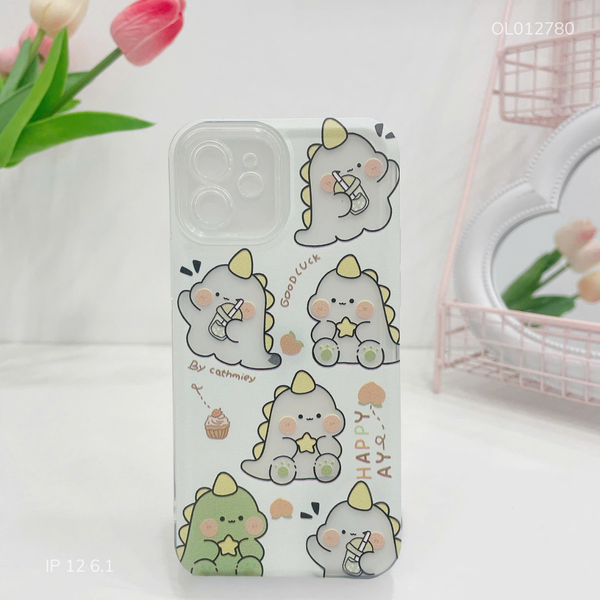 Ốp IP 12 6.1 dẻo hình Khủng long trong Good Luck