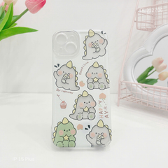 Ốp IP 15 Plus dẻo hình Khủng long trong Good Luck